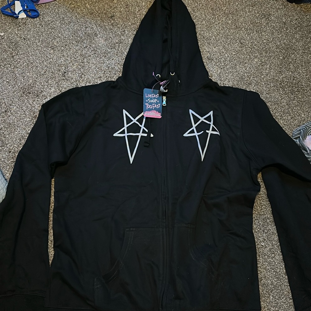 Too fast 666 baphomet hoodie